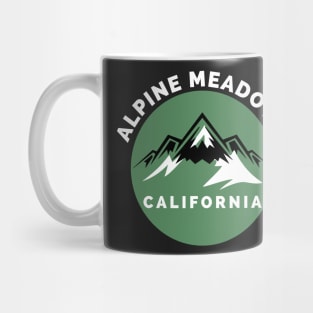 Alpine Meadows Ski Snowboard Mountain California Yosemite - Travel Mug